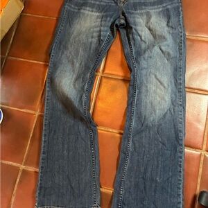 Cody James Jeans Mens 34 X 34 Blue Medium Wash Straight Leg Western Denim